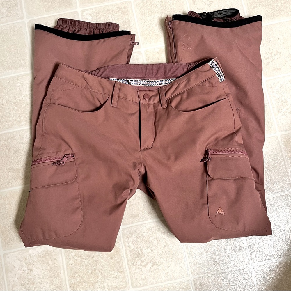 Dusty rose Burton snow pants